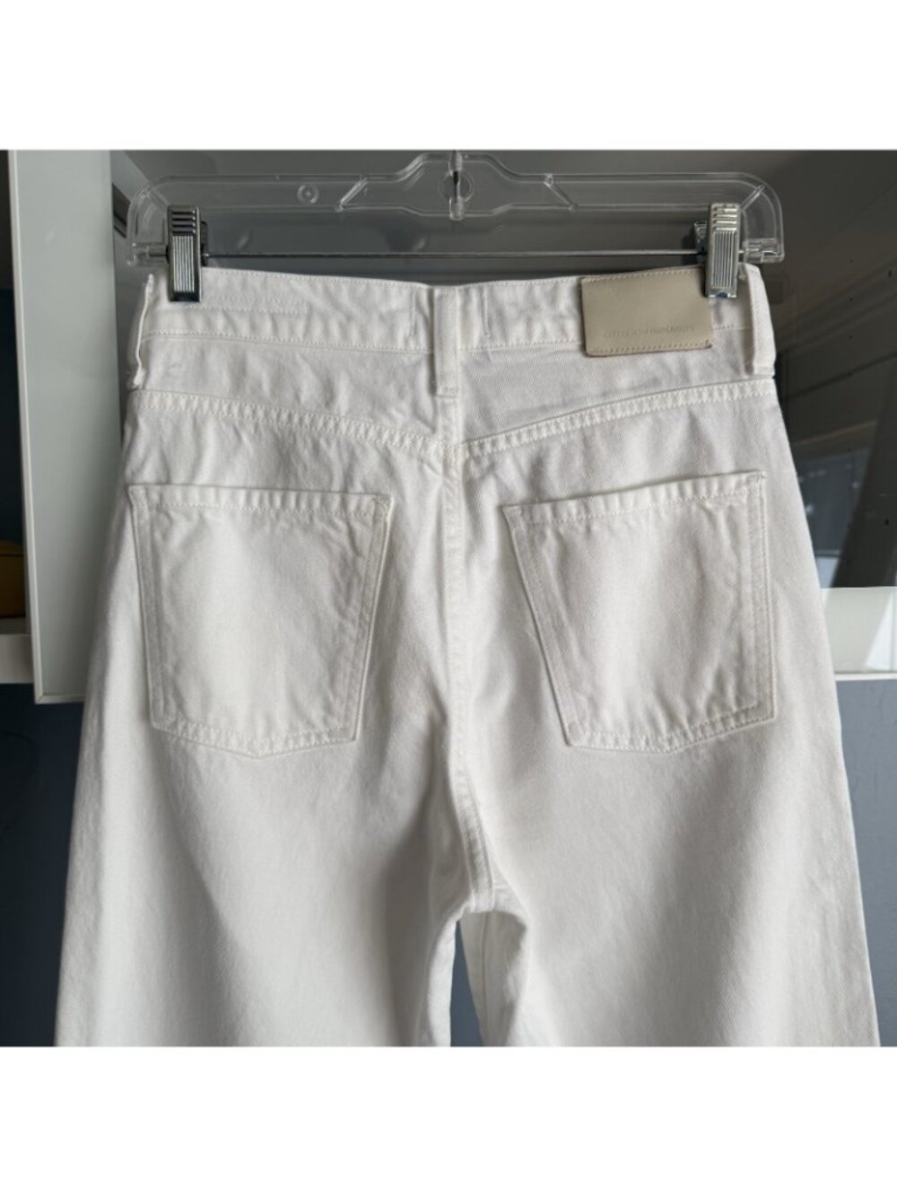 Citizens of Humanity Annina Straight Leg High Rise In Soft White Size 24 - Picture 7 of 10